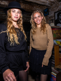 Goud gebreide trui Looxs 10Sixteen