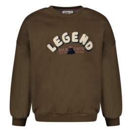 Donkergroene sweater Jubel