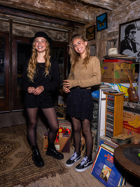 Zwarte stroken skort Looxs 10Sixteen