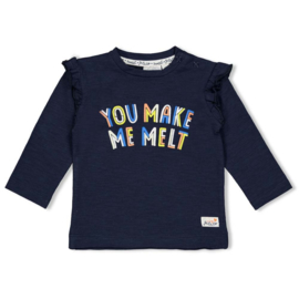 Blauwe longsleeve Feetje 