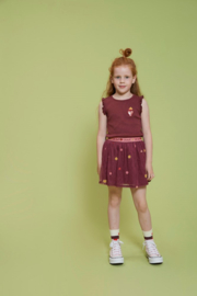 Bordeaux tule rok Jubel