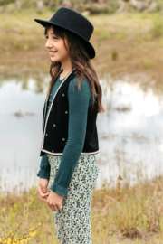 Blauwgroene Longsleeve Looxs 10 Sixteen