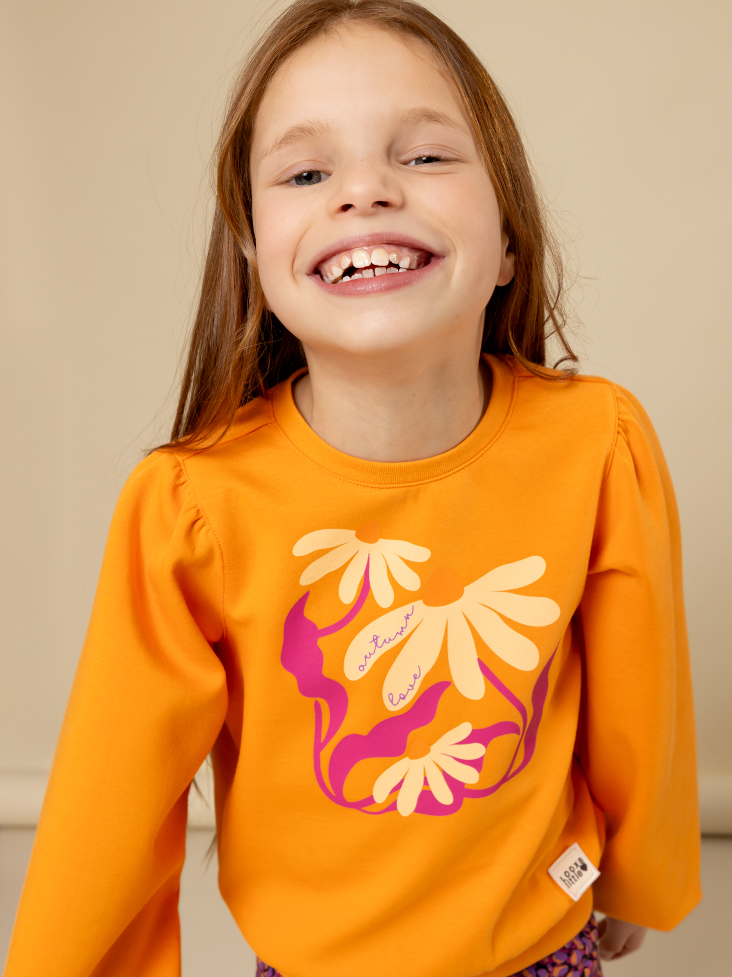 Oranje sweater looxs Little