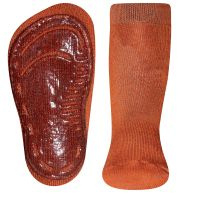 Roestkleurige anti slip sok Ewers