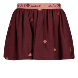 Bordeaux tule rok Jubel