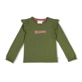 Groene longsleeve Moon Flowers Jubel