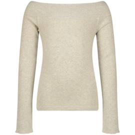 Izzy cremekleurige longsleeve Raizzed