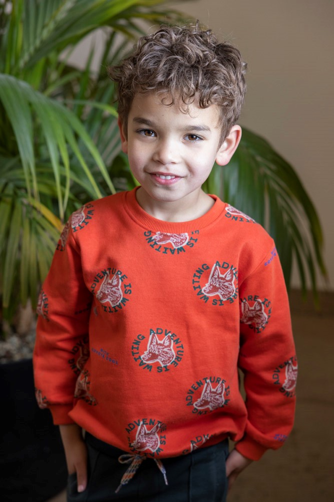 Oranje sweater Chasing Trails Sturdy
