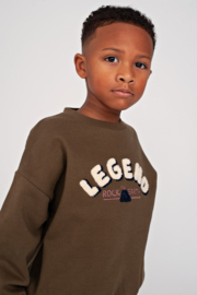 Donkergroene sweater Jubel