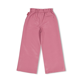 Roze broek lederlook Moon Flowers Jubel