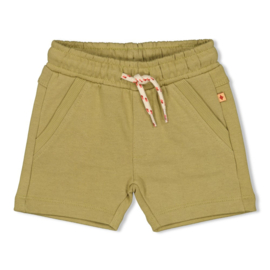Mosterdgroene korte broek Feetje