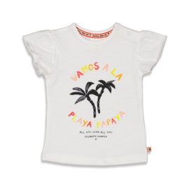 Wit shirt met print Feetje