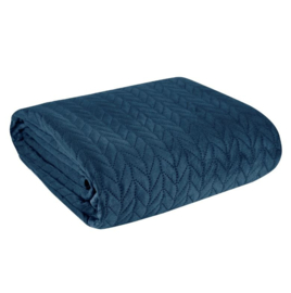Bedsprei + kussenhoes 40x40cm - licht olijfgroen fluweel 170x210cm (voor 1 persoon of camper-caravan bed)