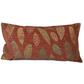Esperanza Deseo ® kussen - brick oranje - Boho Feathers ± 30x60cm