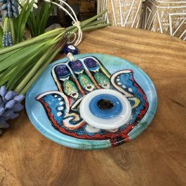 Beschermende Hanger – Hamsa Hand & Evil Eye 12x21x0.5