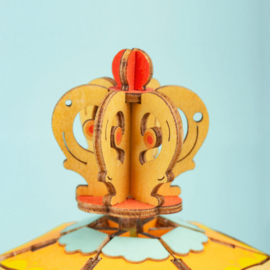 Muziekdoos Hout DIY 3D Puzzel Pumpkin Carriage, Robotime, AM41, 15,9×16,2×10,2 cm