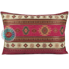 Hard roze kussen - Aztec ± 50x70cm