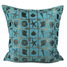 Esperanza Deseo ® vloer/lounge kussen - Beach, turquoise ± 70x70cm