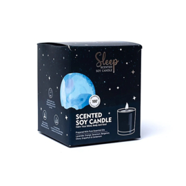 Beter slapen ♥ Sleep - Soja geurkaars Sleep in glas ± 50 branduren