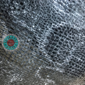 Slangenprint kussen python grijs met zwart ± 50x70cm