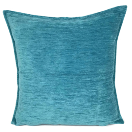 Esperanza Deseo ® kussen - effen turquoise blauw ± 45x45cm (stofcode NB)