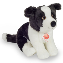 Pluche - Hermann Teddy Collection - Border Collie zittend, 25 cm