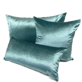 Esperanza Deseo ® kussen - Velvet, jade groen ± 30x60cm