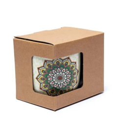 Theemok 400 ML - met theezeef Mandala groen