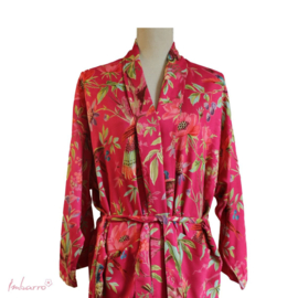 Kimono royal paradise magenta, teal mt 36 t/m 42/44