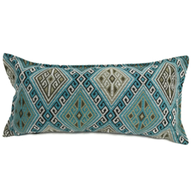 Esperanza Deseo ® kussen - Kelim turquoise ± 30x60cm