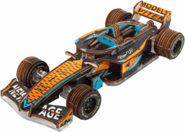 Veter Models 3D Modelbouwpakket Racer V3, AKV-15, Geel/Aqua, 17x7x4cm