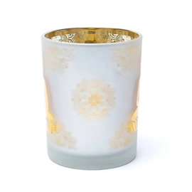 Sfeerlicht Boeddha metallic matglas 10 × 12,5 cm