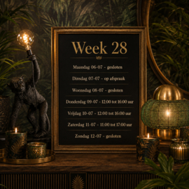 Openingstijden winkel week 28 - 2026 06-07 t/m 12-07)