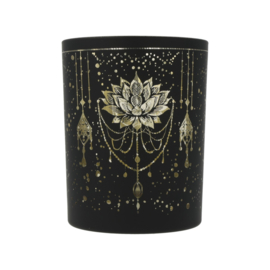 Deco Sfeerlicht matglas metallic Mystical Lotus – 10 x 12,5 cm