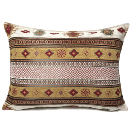Kussen Aztec Oker & Ivoor ± 50x70 cm
