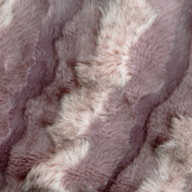 Plaid - bont mauve paars met zwart 150x180cm