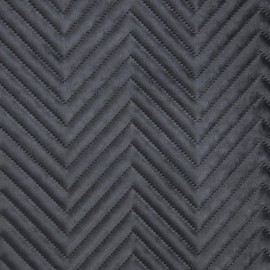 Bedsprei - zwart fluweel 230x260cm