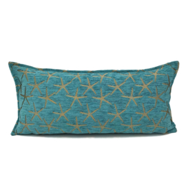 Esperanza Deseo ® kussen - Starfish - turquoise brons ± 30x60cm