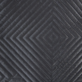 Bedsprei - zwart fluweel 230x260cm