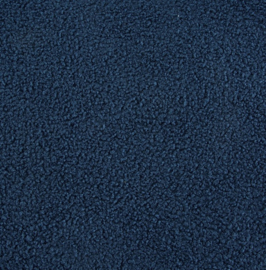 Donkerblauwe plaid of sprei - boucle - 170x200cm