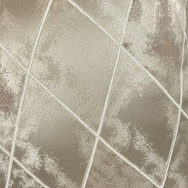 Champagne, licht taupe kussen - Harlequin ± 45x45cm