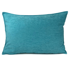 Esperanza Deseo ® kussen - effen turquoise blauw ± 50x70cm (stofcode NB)