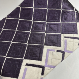 Bedsprei - omkeerbaar -  paars, lila en ivoorwit en roze 230x260cm