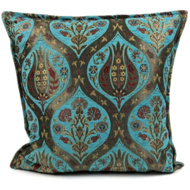 Esperanza Deseo ® kussen - Tulip turquoise ± 45x45cm