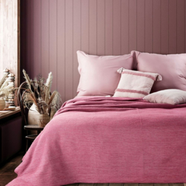 Bedsprei - plaid zuurstok roze 220x240cm