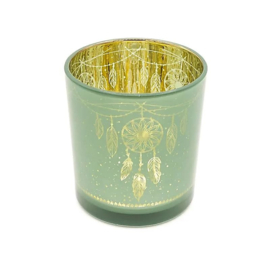 Sfeerlicht Dromenvanger – metallic mint – 7,3 × 8 cm