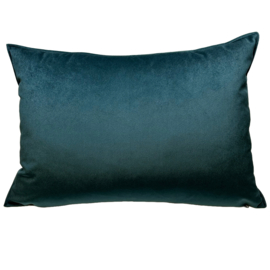 Esperanza Deseo ® kussen - petrol/zeegroen/teal velvet ± 50x70cm