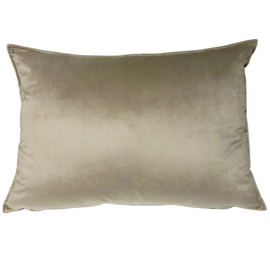 Esperanza Deseo ® kussen - velvet zand, taupe, beige ± 50x70cm