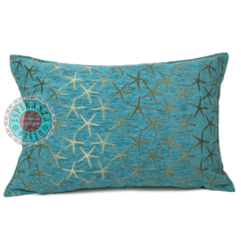 Esperanza Deseo ® kussen - Starfish - turquoise brons ± 50x70cm