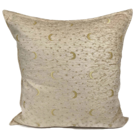 Esperanza Deseo ® vloer/lounge kussen - Creme kussen - Stars and moons ± 70x70cm